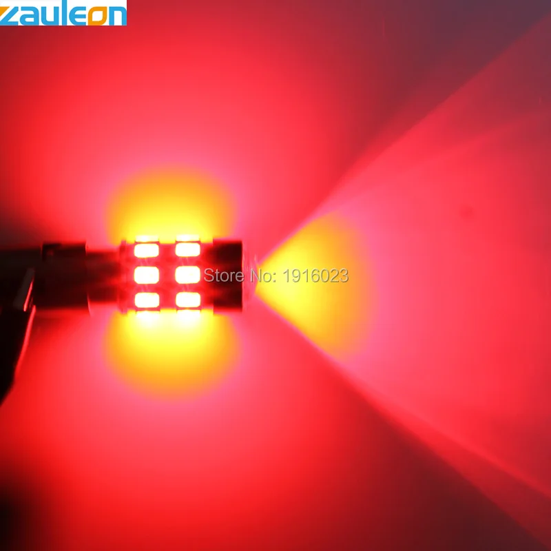 Zauleon 2 шт. S25 BAY15D P21/5 Вт 1157 светодиодный красный тормозной задний фонарь авто Замена
