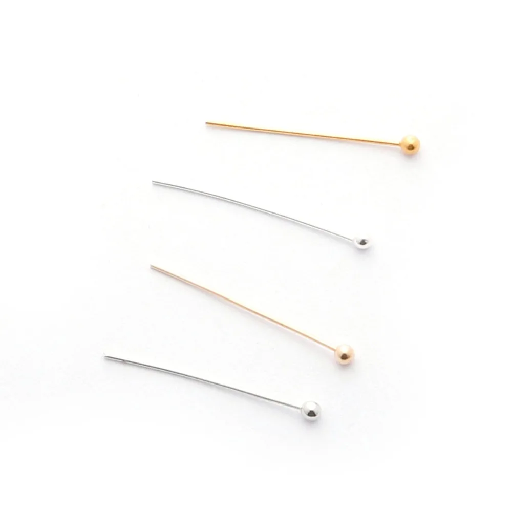 Штифты из меди с шариковой головкой для изготовления ювелирных изделий ожерелий