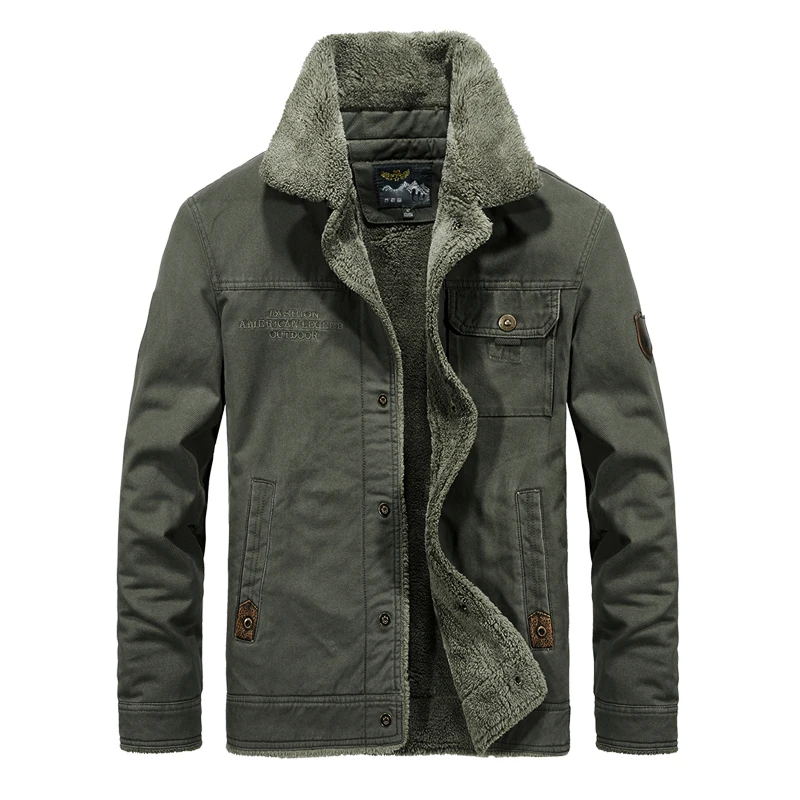 BOLUBAO Men Brand Bomber Jacket Winter Men's Air Force Pilot MA1 Jackets Fleece Fur collar Army Tactical Mens Outerwear Thick | Мужская