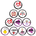 Стеклянные кабошоны с плоским основанием, 12161825 мм, 10 шт.