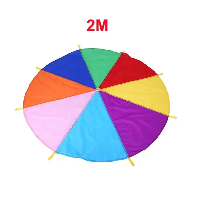 2M 2 м/3 м/3,6 м/6 м диаметр открытый Радужный зонтик Парашютная игрушка прыгающий мешок шариковая игра командная игра игрушка для детей подарок Горячая Распродажа - Цвет: 2M