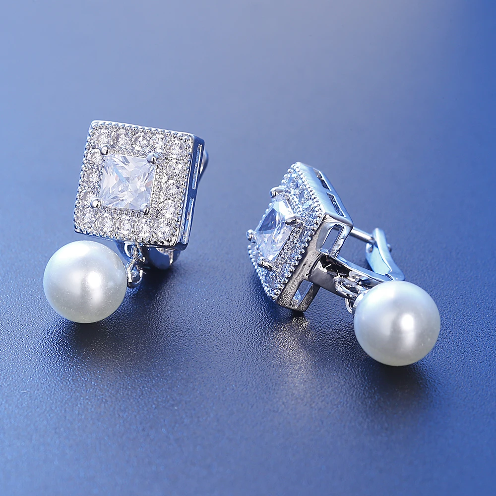 Мозаичный Циркон квадратный жемчуг благородный CZ кубический цирконий медные