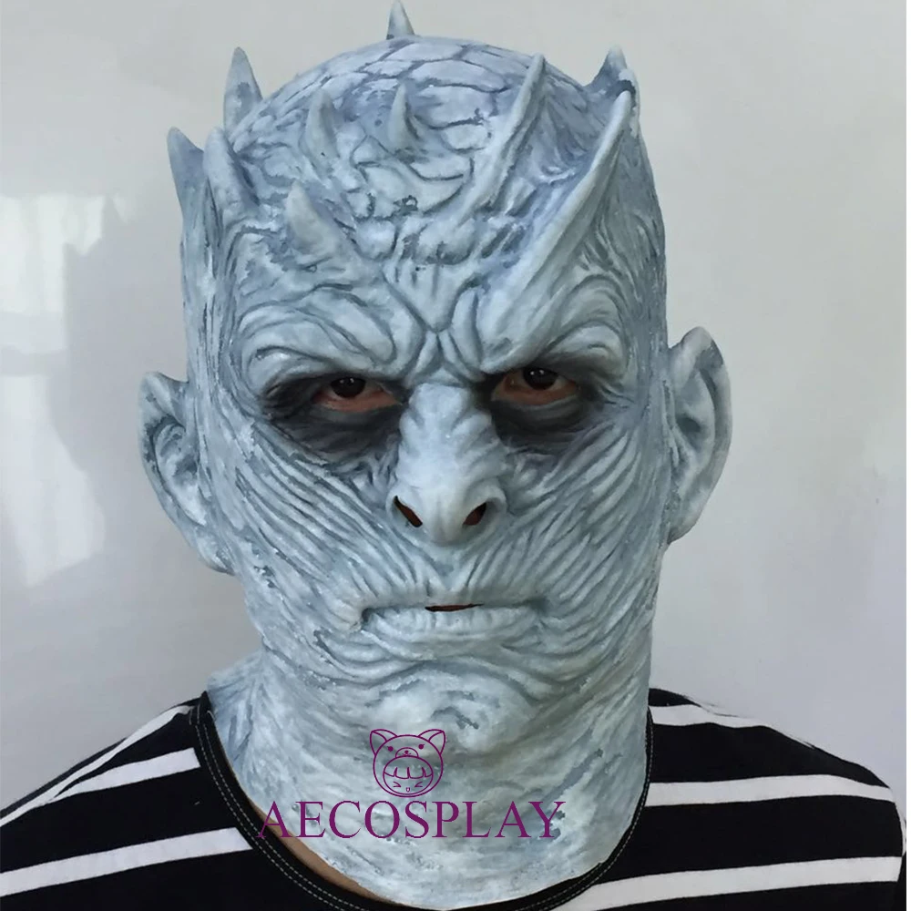 Косплэй Игра престолов ночи король Walker Уход за кожей лица ночной re зомби Хэллоуин маска для взрослых трон Костюм партии аксессуаров
