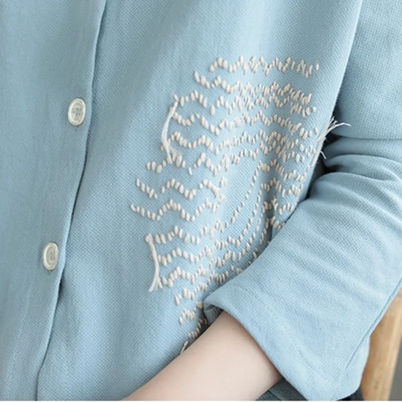 Куртка женская с вышивкой в стиле бохо хиппи японском куртки типа кимоно 2018 DD1511