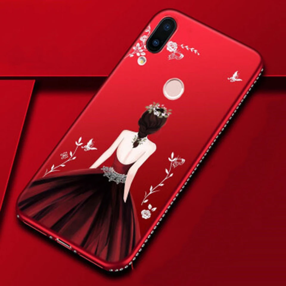 Чехол для huawei P20 крышка ТПУ свадебное платье с блестками чехол Коврики 20 Pro 10 9 Honor 8
