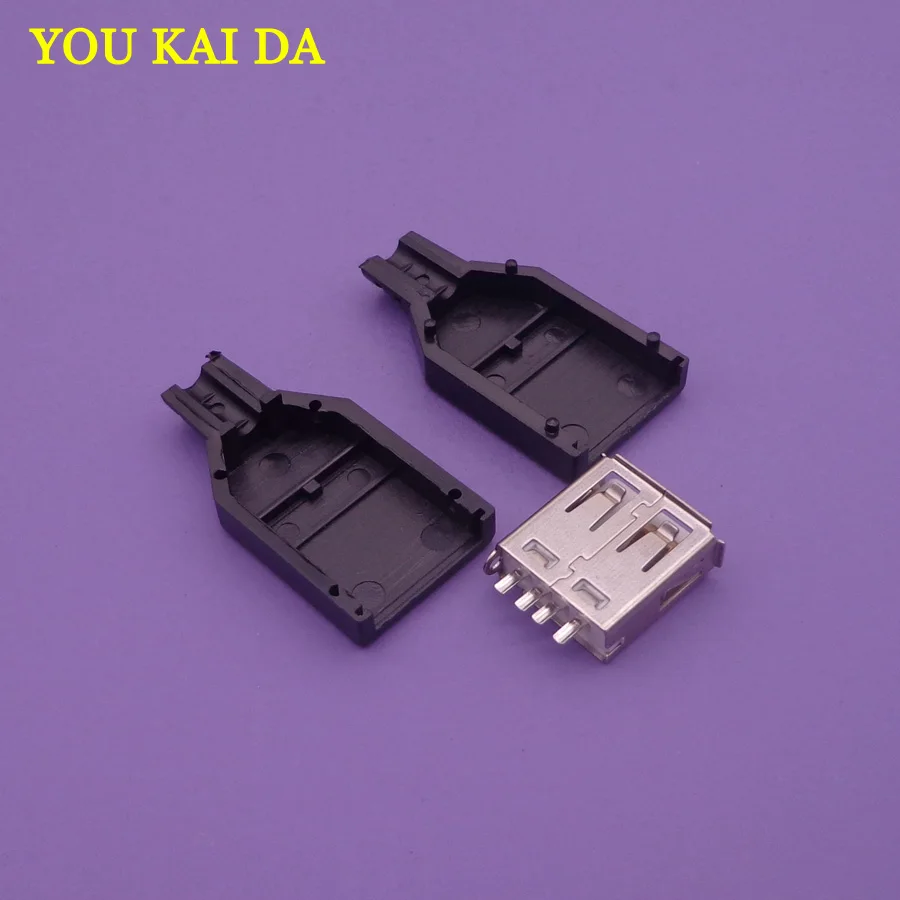Micro USB Type B гнездо пластиковый разъем и Т-образный чехол для штекера DIY с припой