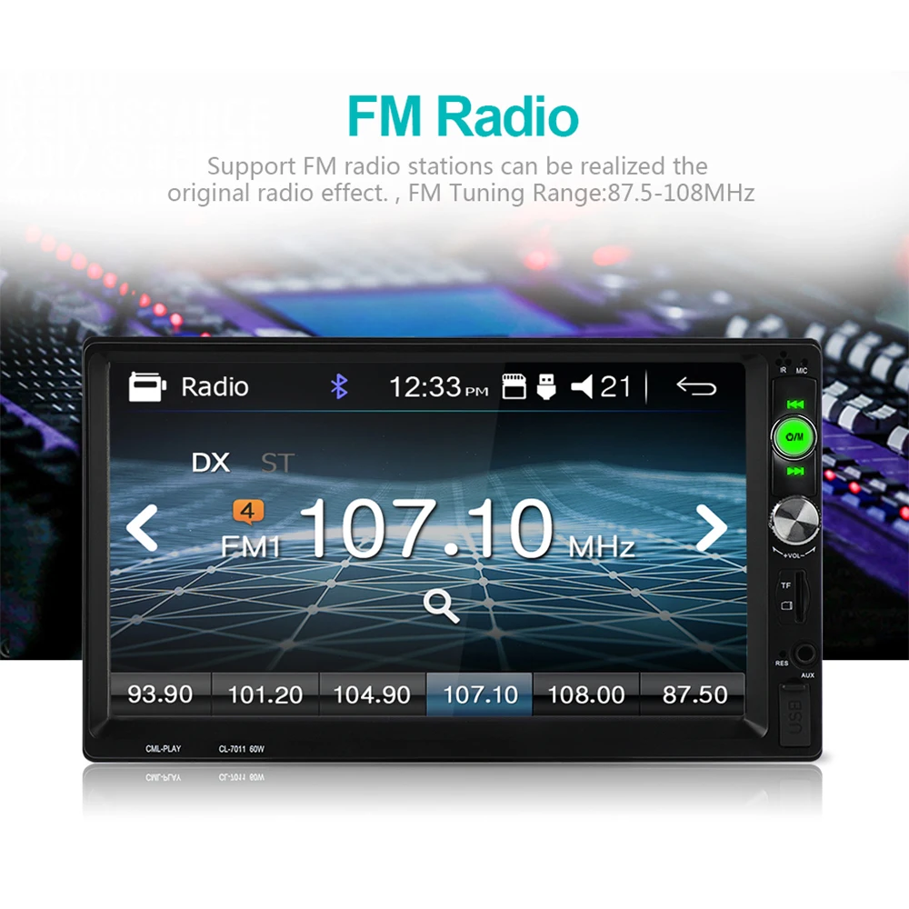 2 din автомобильное радио 7 "HD Авторадио Мультимедиа MP5 плеер Bluetooth 2din