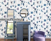 beibehang nordic wallpaper nonwovens pure paper butterfly flying papel de parede wall paper living room sofa bedroom background