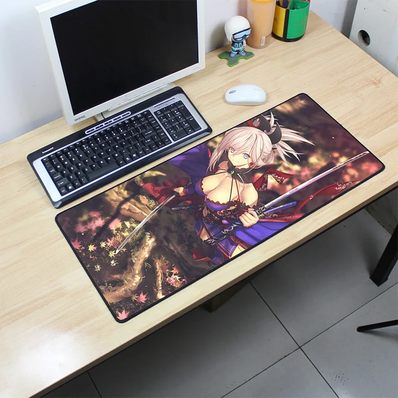 Fate Saber Коврик для мыши 700x300x3 мм fgo коврик для мыши notbook компьютерный коврик для мыши аксессуары игровой коврик для мыши геймера ноутбук коврик для мыши - Цвет: Size 700x300x3mm