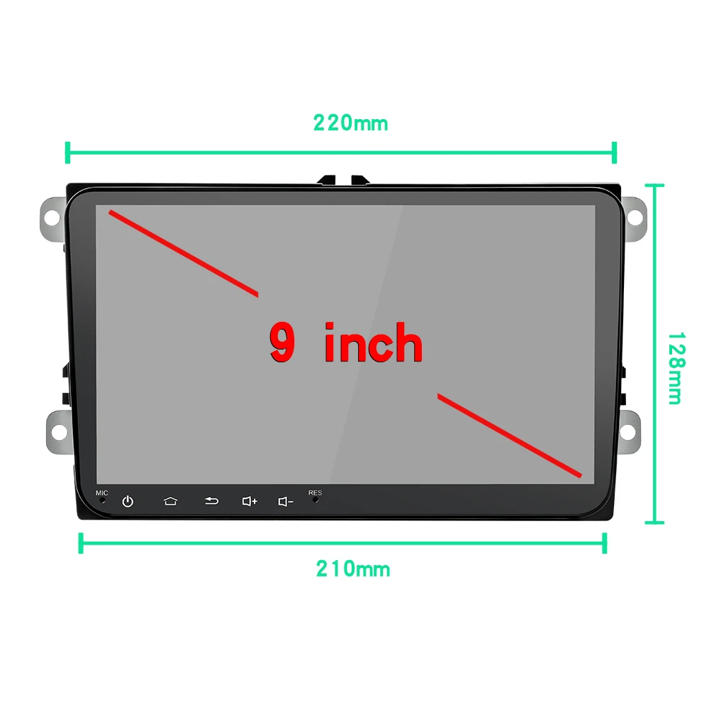 2 Din Android 8,1 Автомобильный мультимедийный для Amarok волксаген VW Passat B6 golf 56 Skoda Octavia 2 Superb 2 Seat Leon Navigation 2+ 16G
