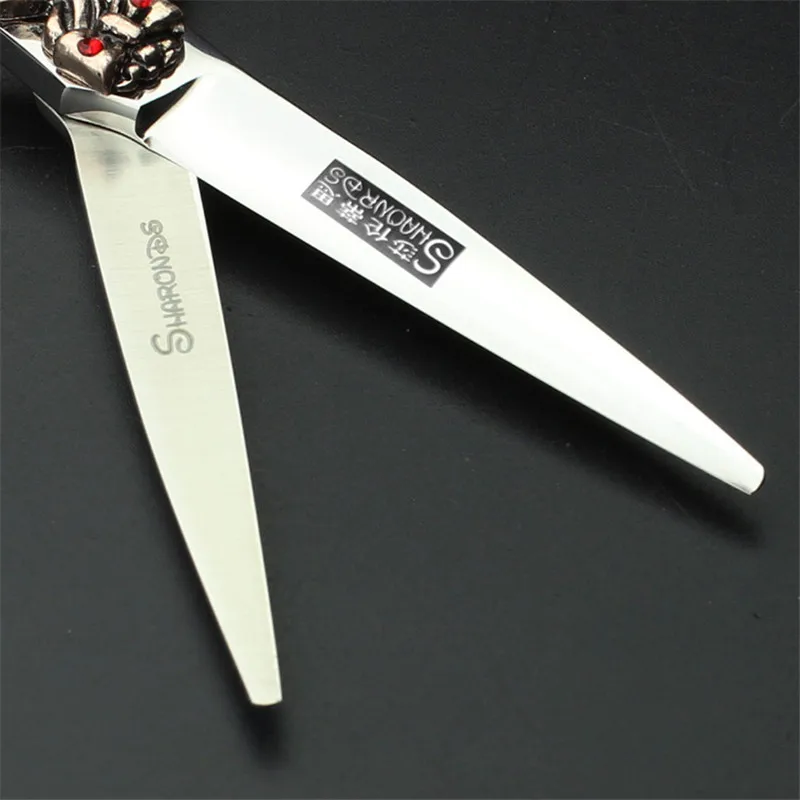 Распродажа черные японские ножницы для волос 6 дюймов Тефлоновые дешевые