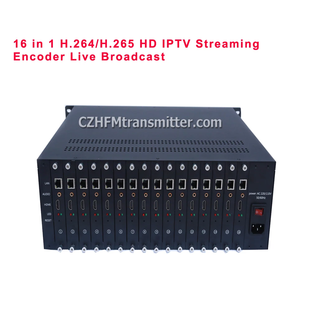 16 в 1 H.264/H.265 Высокое разрешение HD потоковый кодировщик IPTV MPEG4/H.264 видеоэнкодер HDMI кодировщик Потоковое вещание Поддержка M3U8 СВУ