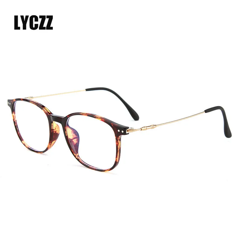 LYCCZ комфорт TR90 очки от близорукости Frame Высокое качество анти-синий
