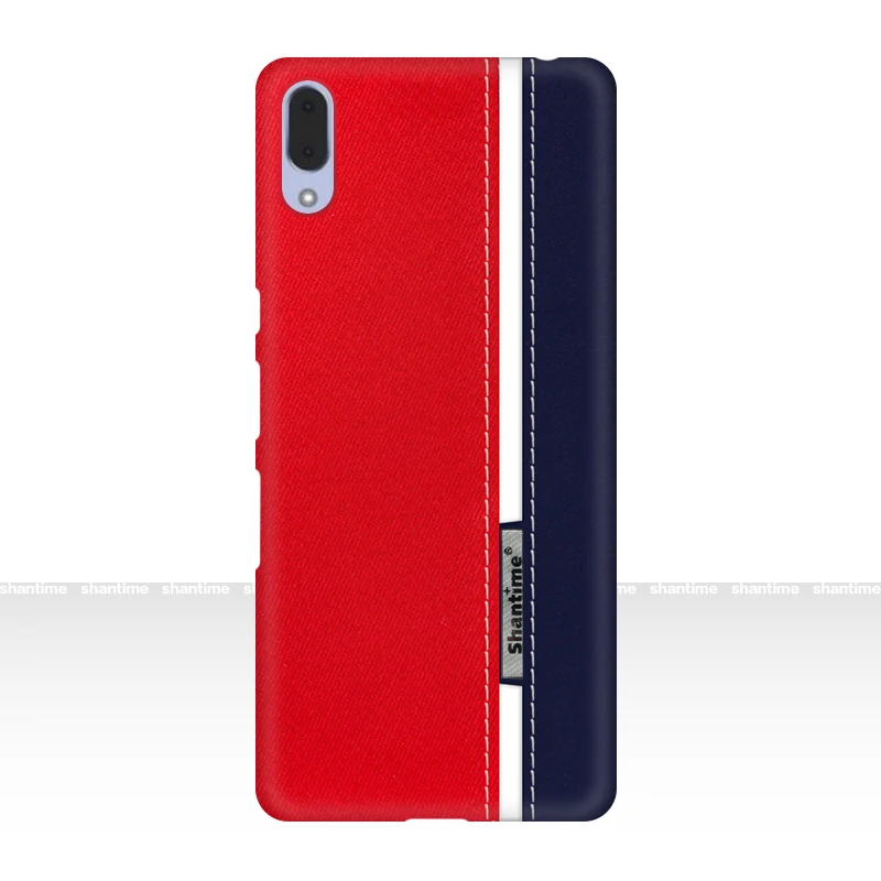 Red Роскошный чехол из искусственной кожи для sony Xperia L3, Модный Цветной чехол для телефона sony Xperia L3, деловой чехол - Цвет: Red
