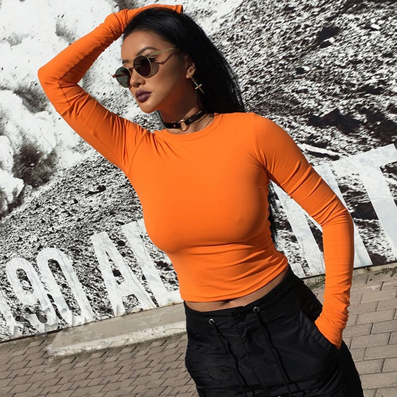 Женский короткий топ с длинным рукавом белый и черный вязаный топ|cropped tops for women|crop