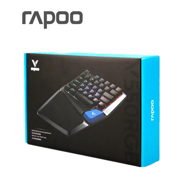 Новейшая Механическая игровая клавиатура Rapoo V550RGB One/одной рукой с 34 клавишами
