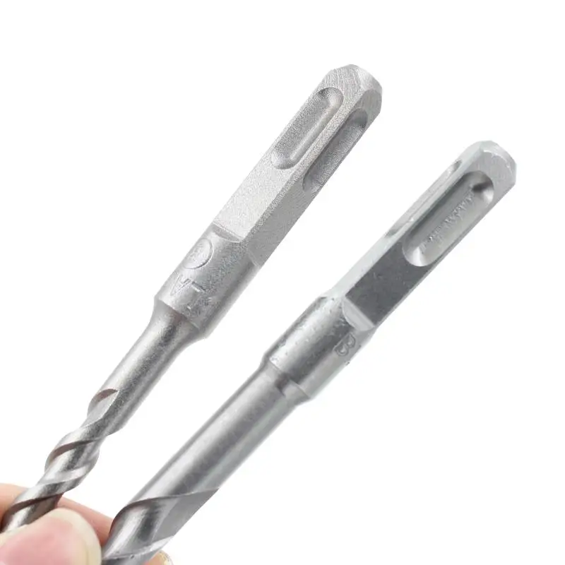 Фото 150mm shank shape round&square  Carbide Masonry Drills Rotary Hammer Impact Drill Bits Set for Drilling Concrete Brick Tile №3