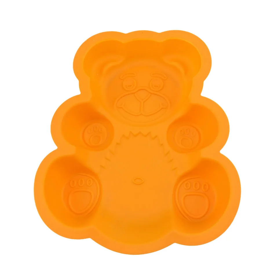 FINDKING DlY форма для торта форма медведя из мультфильма 3D силиконовая форма для торта жаропрочные Инструменты для выпечки, форма для выпечки, лоток для выпечки 28,5*23,5*3,5 см