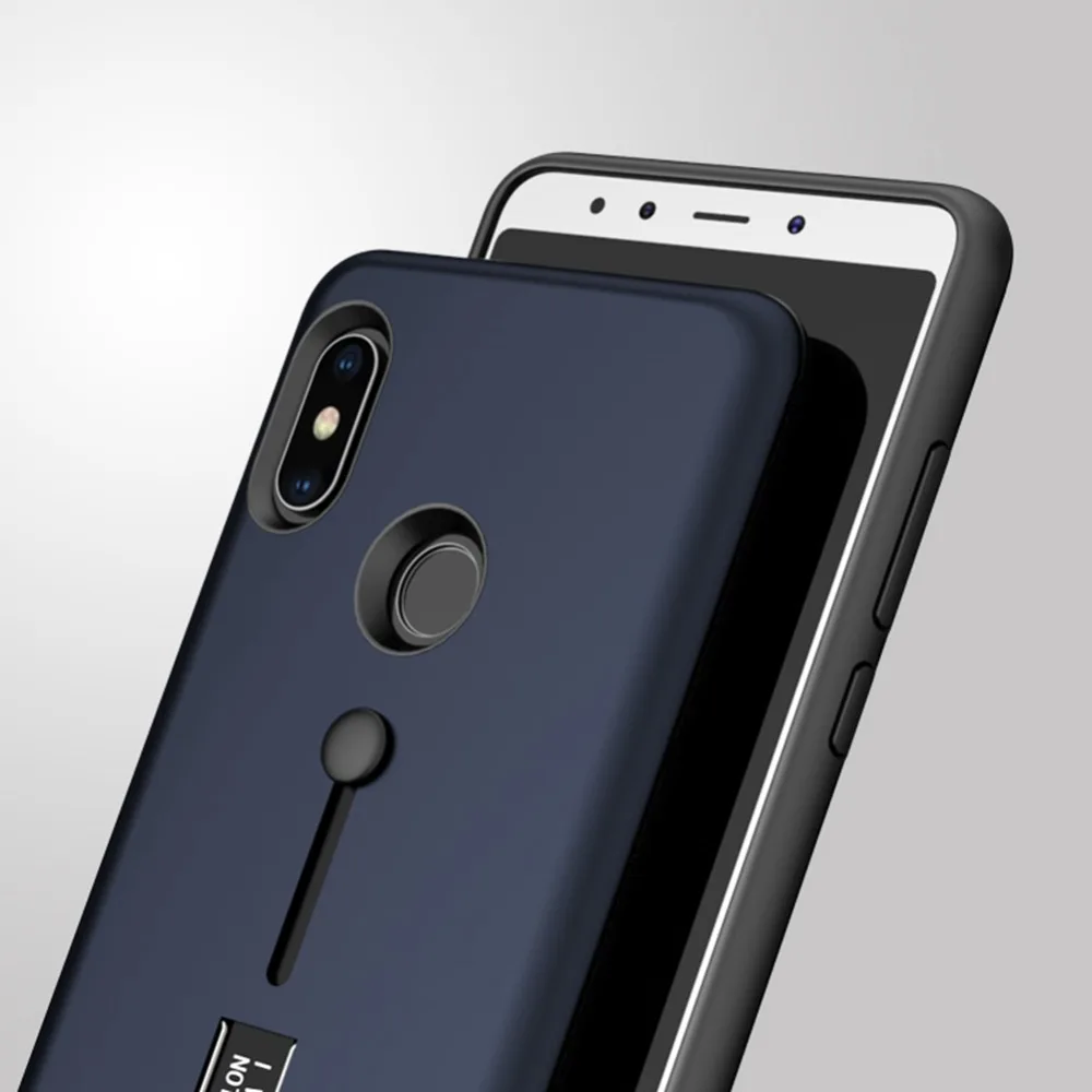Чехол Mi A2 (Mi 6X) чехол подставка из ТПУ и поликарбоната с кольцом держателем для