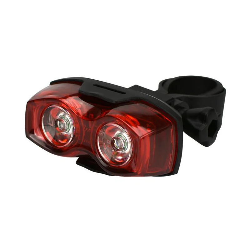 Bike Cycling Lights Waterproof 2 LED Bike Taillight Red Safety Warning Light Bicycle Rear Lights, Bycicle Light Tail Lamp