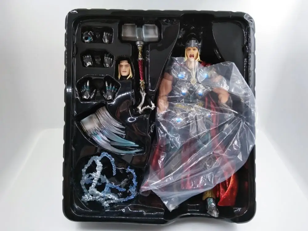 25 см Play Arts PA Marvel супер герой фильм Тор Аниме ПВХ Фигурки игрушки Аниме Фигурка Коллекция Модель игрушки для детей Подарки