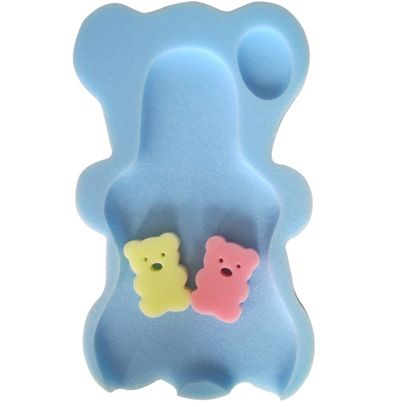 blue Wecute, детский коврик для ванной, мультяшный, милый, мягкий, противоскользящий, для младенцев, подушка для душа, для новорожденного, безопасность, сиденье, поддержка, подушка, коврик, подарок - Цвет: blue