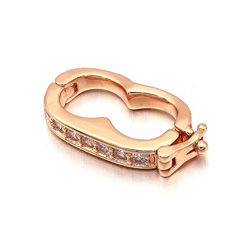 Застежки-крючки из меди с микро-инкрустацией фианитами аксессуары для украшений