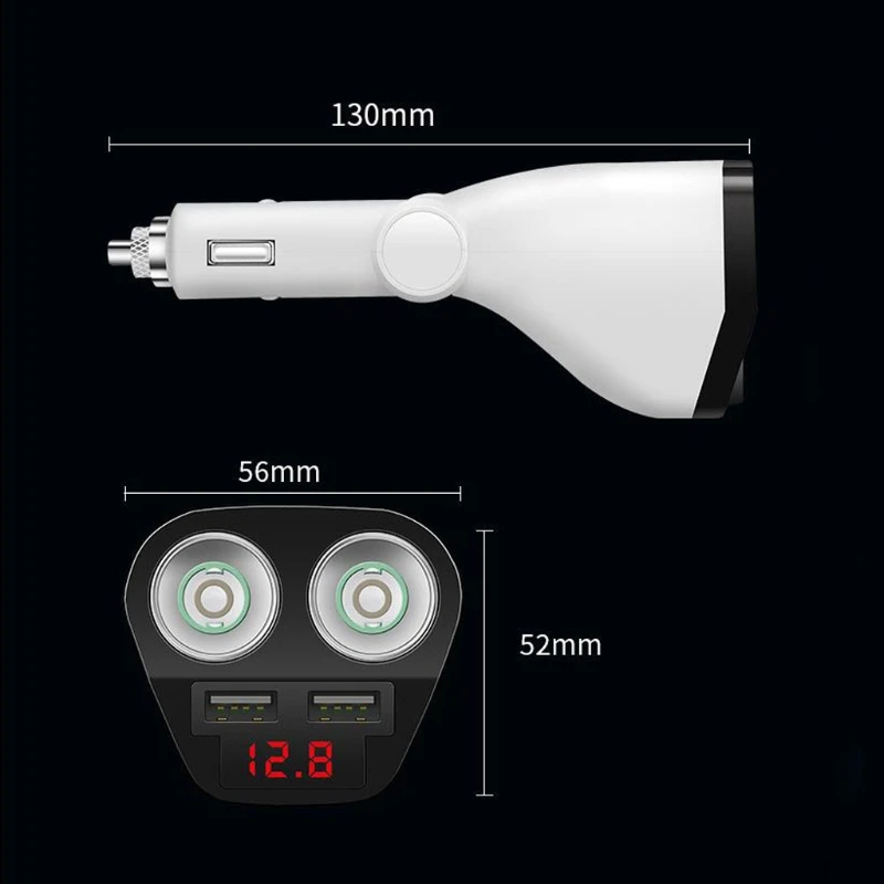 DC 12 V/24 V 120W Универсальный 2-полосный прикуриватель двойной USB Автомобильное