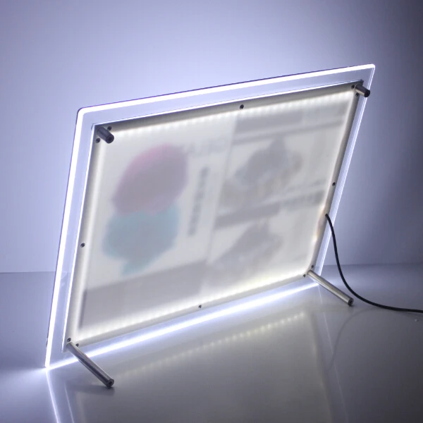 Акриловая рамка a4 led Меню Доска стенд дисплей световая коробка|box exhaust|box fan with remotebox