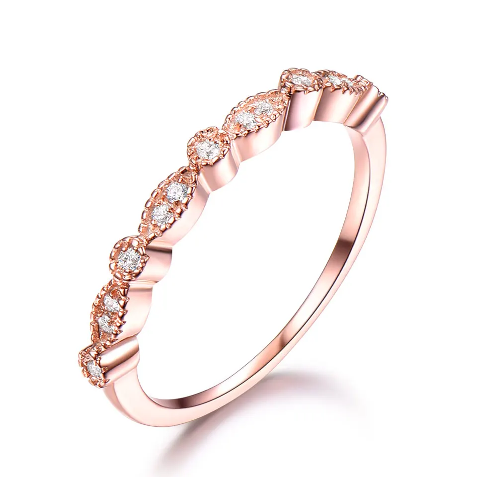 Rose morganite UMCHO Твердые 925 пробы серебряные кольца для женщин наборные Свадебные обручальные кольца Корея Мода Серебро 925 ювелирные изделия гравировка кольцо - Цвет камня: Rose morganite