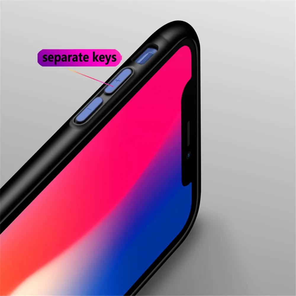 Роскошный чехол WK из закаленного стекла для задней панели телефона iPhone 7 задняя