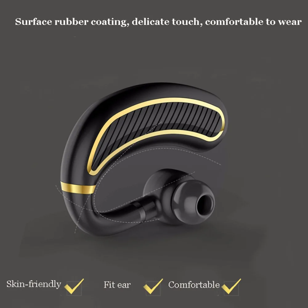 AMTERBEST Беспроводной Bluetooth Бизнес гарнитуры наушники 300 мАч очень долгого ожидания