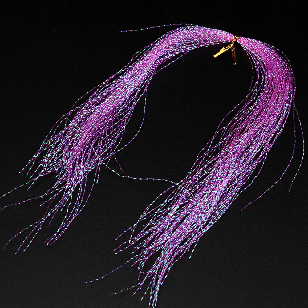 Блестящий материал для вязания нахлыстом с кристаллами Φ 100 шт. подходит