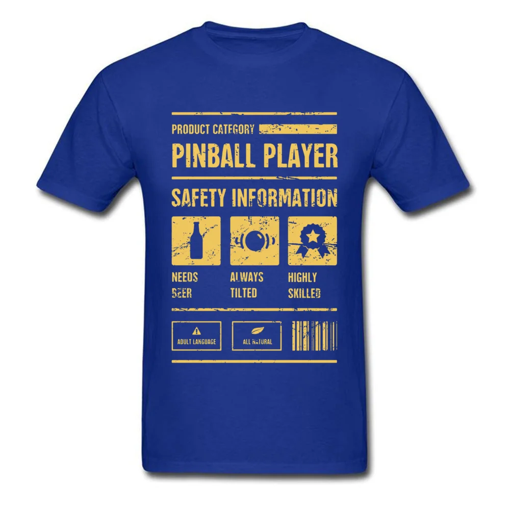 Pinball Player Safety Information футболка Techno Sleeve Europe 2019 популярные мужские летние футболки в