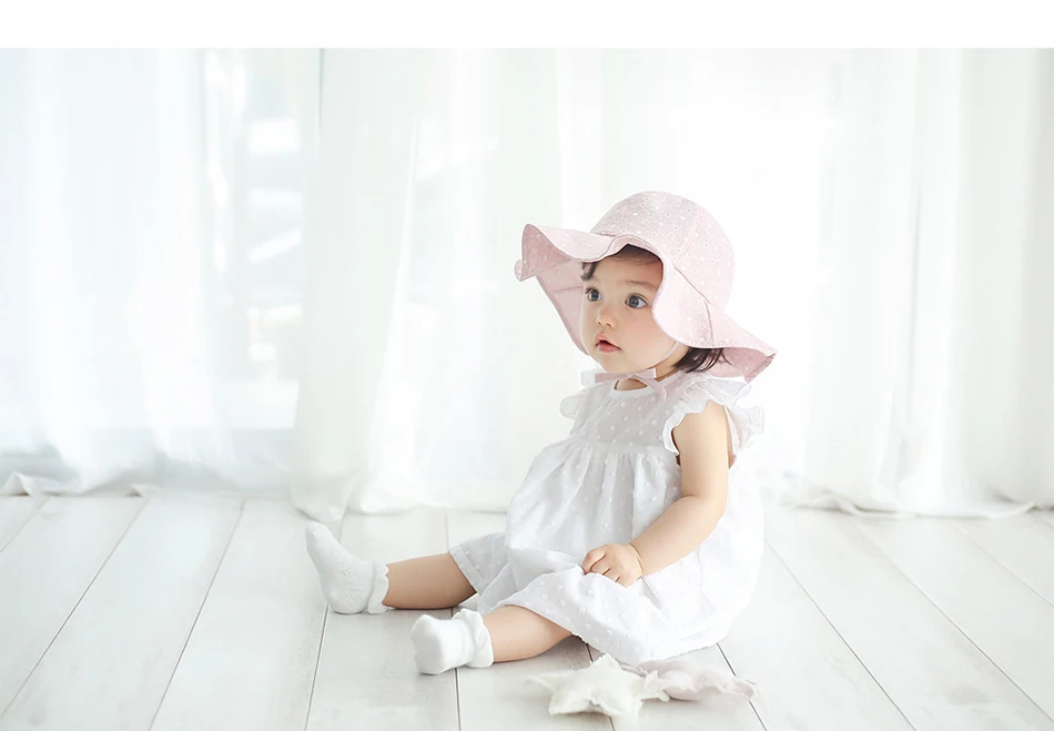 REAKIDS малыша девушки шляпа солнца Аксессуары Детская летняя модная Панамка детская Солнцезащитная Панама пляжный навес шапка для девочки Кепки
