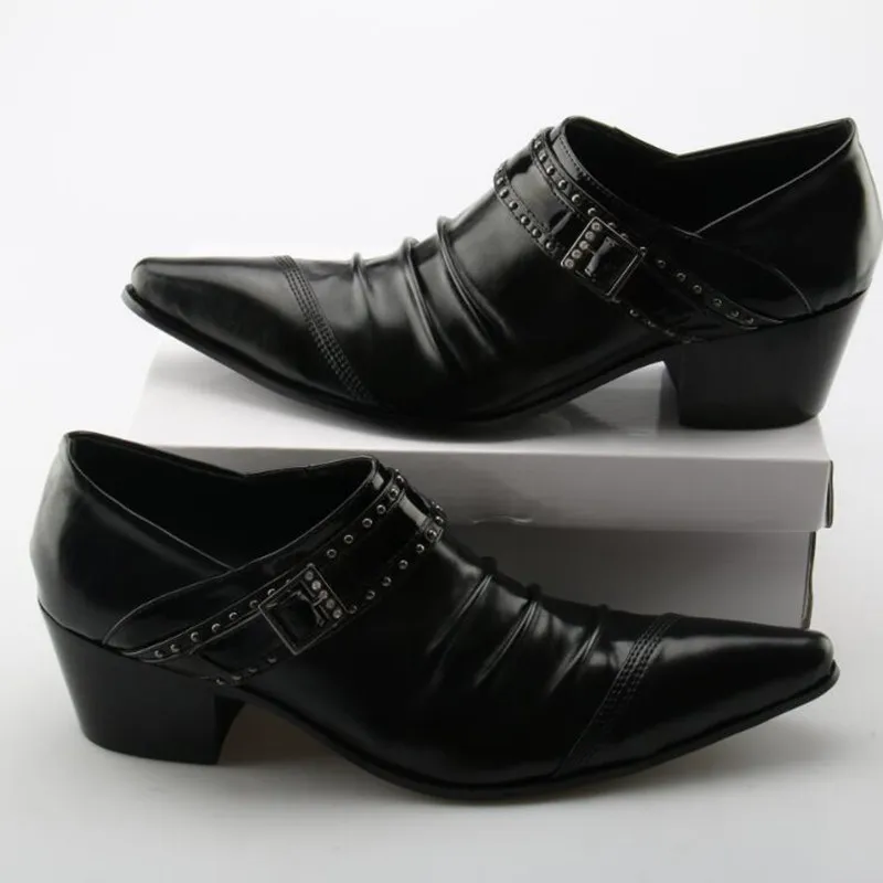 Мужские крокодиловые туфли на высоком каблуке из натуральной кожи|shoes brand|shoes forshoes