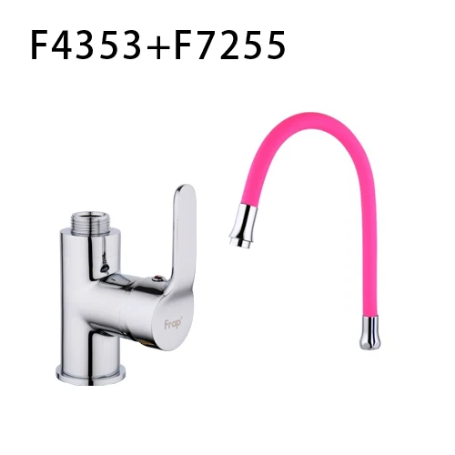 F4353 F7255 Pink Frap силикагель для носа любое направление вращающийся на 360 градусов Torneira Para Cozinha Смеситель для холодной и горячей воды с одной ручкой F4353 - Цвет: F4353 F7255 Pink
