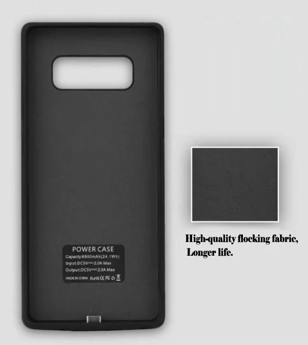 Батарея случае 6500 мАч для Samsung Galaxy Note 8 Smart Запасные Аккумуляторы телефонов