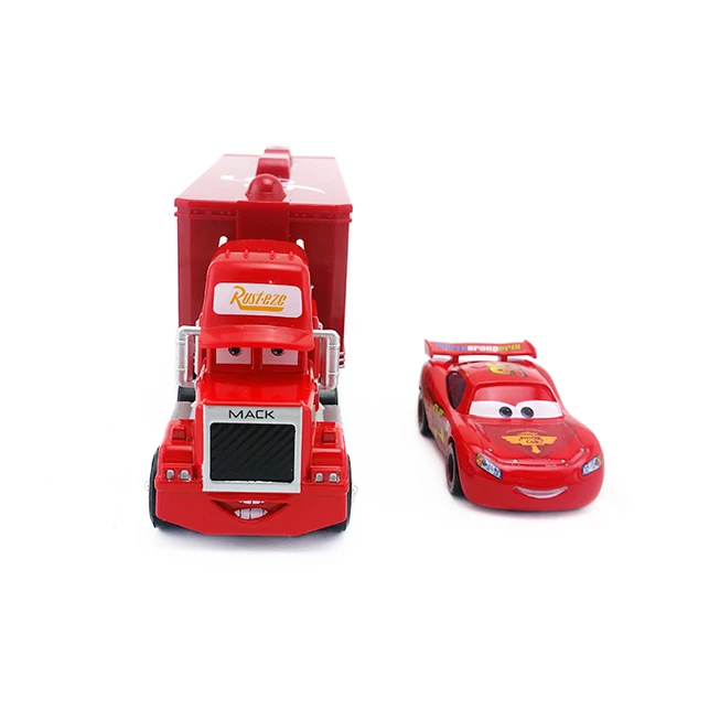 Disney Pixar Cars Mack Lightning McQueen& Чико Хикс& Король& Сказочный Хадсон грузовик игрушечный автомобиль 1:55 подарок для детей