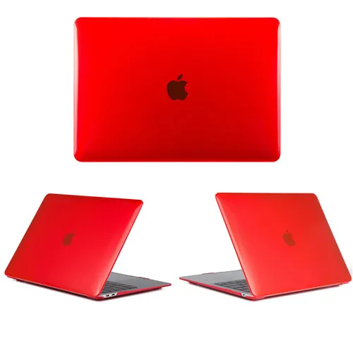 Crystal Red New Laptop Case For Apple Macbook Air Pro Retina 11 12 13 15,Cover for mac book New Pro 13.3 15.4 inch With Touch Bar,A1932+Gift - Цвет: Crystal Red