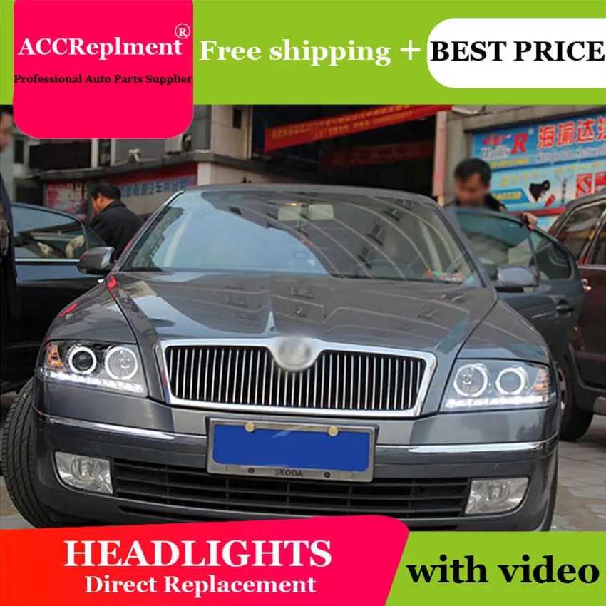 Авто PRO 2007 08 09 превосходные головной светильник s U светодиодный руководство Angel eyes