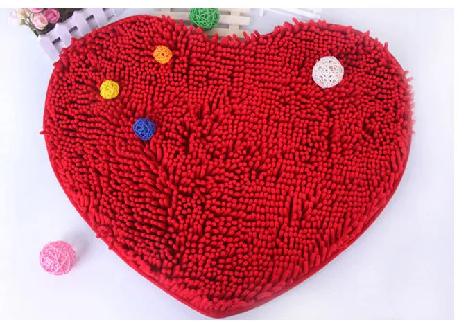 Большой коврик для спальни с красным сердцем двери напольные коврики гостиной