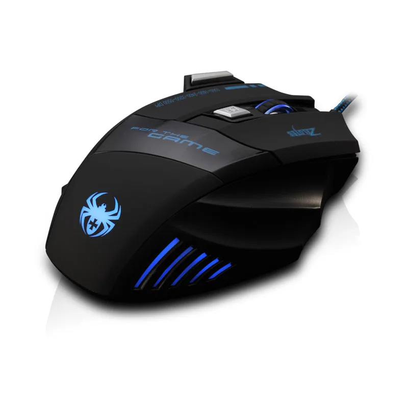 ZELOTES Акция 5500 dpi светодиодный оптический 7D Проводная игровая мышь USB 7 кнопок Игры Pro Gamer компьютерные мыши для ПК ноутбука высокого качества