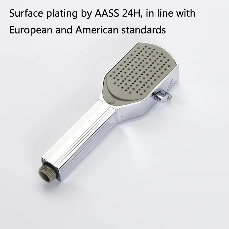 4 Inch Comb Design 2 Functions AASS 24H Plated Super Thin Oxygen Handhold Water Saving Pressurized Bathroom Faucet For Shower |