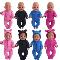 doll unicorn pajamas nightgowns 4 colors for 18 inch american43 cm baby new born doll for our generation christmas girls toy