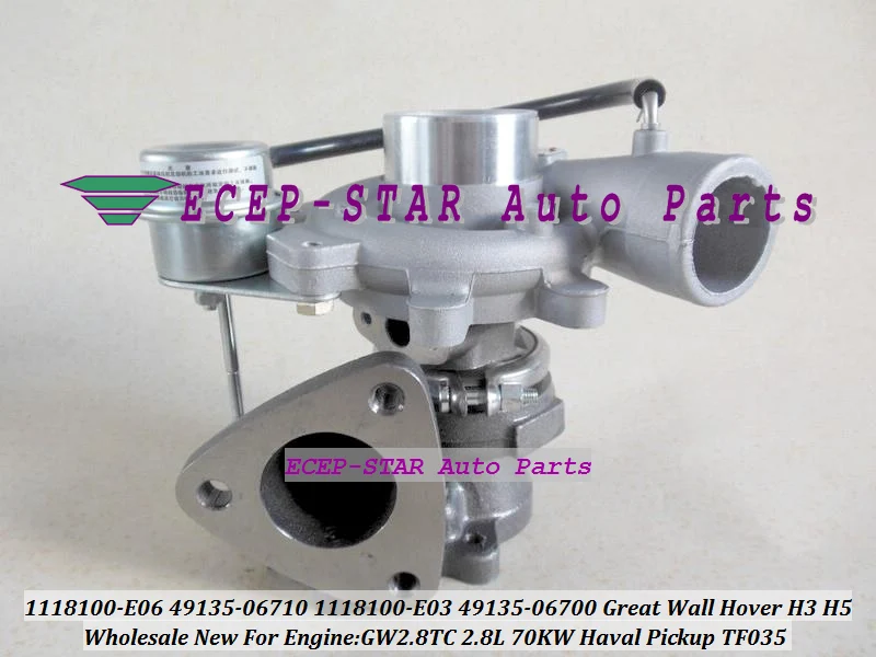 TF035HM 49135 06710 1118100E06 1118100 E06 4913506710 Turbo для пикапа Great Wall Hover H3 H5 Haval 2 8 T GW2.8T 2.8L|turbo turbo