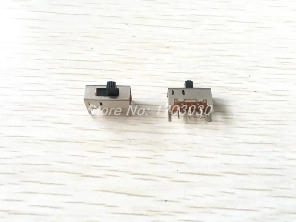 30 шт. PCB DC 50 в 0.3A 2 положения DPDT 2P2T Мини Вертикальный скользящий переключатель 6 Pin DIP