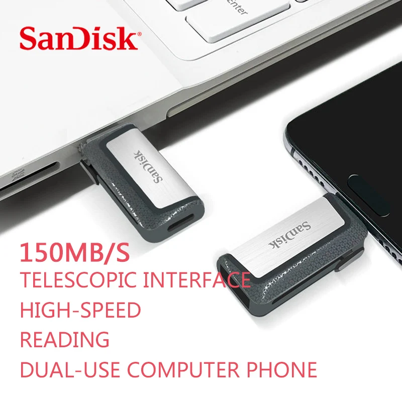 USB флеш накопитель Sandisk SDDDC2 32 150 ГБ OTG usb 128|USB флэш-накопители| |