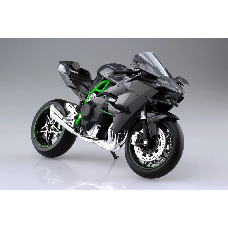 OHS Aoshima 104576 1/12 Ninja H2R гонка Ver. Масштаб готовой Литая модель мотоцикла