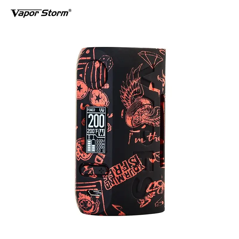 Vape On Black Vapor Storm Storm230 Bypass 200 Вт VW TC Box Mod Vapes модный мод с поддержкой двойной батареи 18650 электронная Сигарета RDA RBA RDTA - Цвет: Vape On Black